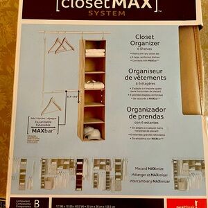 New closet organizer